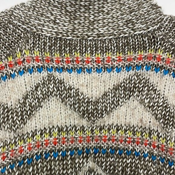American Eagle Aztec Print Wool/Alpaca Blend Short Sleeve Cardigan. Size Medium. - Picture 10 of 14